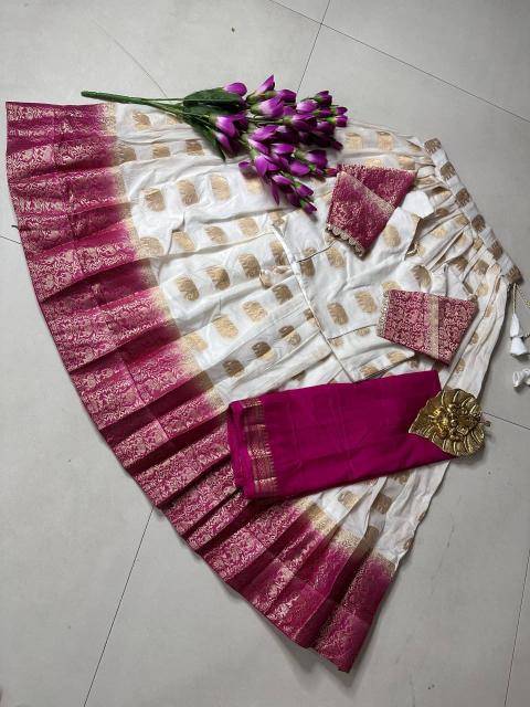 NEW LAUNCING KIDS LEHENGA CHOLI White Kids Surat wholesale market